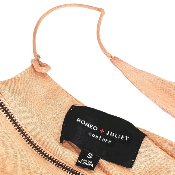 ROMEO+JULIET COUTURE Cutaway Swing Peach Dress - Picture 6 of 14